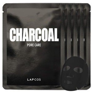 LAPCOS Charcoal Sheet Masks with Salicylic Acid – 5-Pack