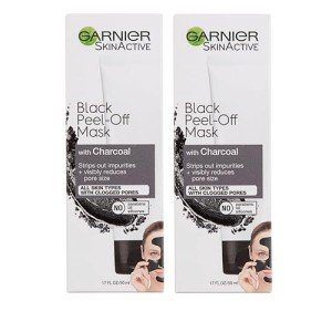 Charcoal Black Peel Off Facial Mask - 2 Pack