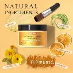 Turmeric & Vitamin C Clay Mask for Even Skin