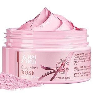 Rose Clay Facial Mask for Smooth, Hydrated Skin