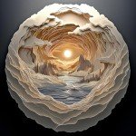 500-Piece Cave Dawn 3D Art Jigsaw Puzzle