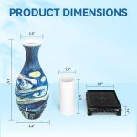 Blue 3D Puzzle Vase with LED Light, 160 Pieces