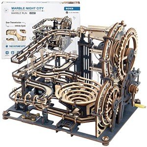 ROKR 3D Wooden Marble Run Puzzle Kit