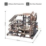 ROKR 3D Wooden Marble Run Puzzle Kit