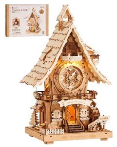ROKR 3D Wooden Clock Puzzle for All Ages