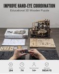 ROKR 3D Wooden Marble Run Puzzle Kit