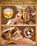 ROKR 3D Wooden Clock Puzzle for All Ages