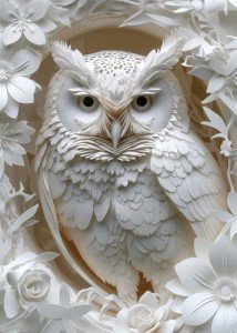 3D Owl Paper Cut Art Puzzle - 1000 Pieces