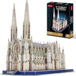 CubicFun 3D St. Patrick's Cathedral Puzzle Set