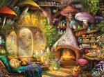 Merry Mushroom Cottage 1000 Piece Jigsaw Puzzle