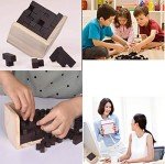 Wooden Brain Teaser Cube Puzzle for All Ages