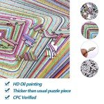 Bgraamiens 1000-Piece Colorful 3D Square Puzzle