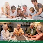 13-Piece Brain Teaser Puzzle Set for All Ages