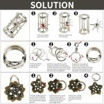 Metal Brain Teasers Puzzle Kit - 3 Interlock Games