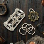 Metal Brain Teasers Puzzle Kit - 3 Interlock Games