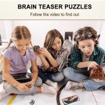 6-Piece Logic Metal Brain Teaser Puzzle Set