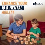 12-Piece Wooden Brain Teaser Puzzle Set