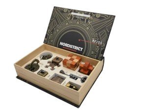 NORDISTRICT 9PCS Metal & Wooden Puzzle Box Set