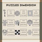 NORDISTRICT 9PCS Metal & Wooden Puzzle Box Set