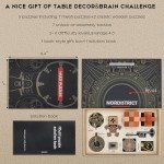 NORDISTRICT 9PCS Metal & Wooden Puzzle Box Set