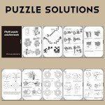 NORDISTRICT 9PCS Metal & Wooden Puzzle Box Set