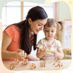 20-Piece Wooden Brain Teaser Puzzles for All Ages