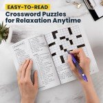 Large Print Crossword Puzzles Bundle for Seniors