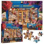 Vintage Bookshelf Cat Puzzle - 1000 Pieces