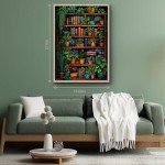 Vintage Bookshelf Puzzle for Adults - 1000 Pieces