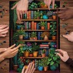 Vintage Bookshelf Puzzle for Adults - 1000 Pieces