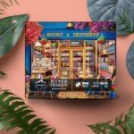 Vintage Bookshelf Cat Puzzle - 1000 Pieces
