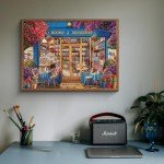 Vintage Bookshelf Cat Puzzle - 1000 Pieces