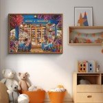 Vintage Bookshelf Cat Puzzle - 1000 Pieces