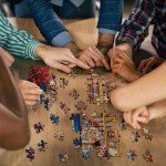 Vintage Bookshelf Cat Puzzle - 1000 Pieces