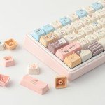Cute Sea Salt Cat Keycaps for Mechanical Keyboards