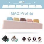 Cute Sea Salt Cat Keycaps for Mechanical Keyboards