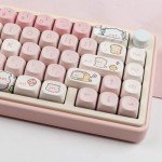 Pink Pig PBT Keycap Set – 145 Keys MOA Profile
