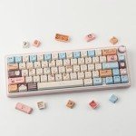Cute Sea Salt Cat Keycaps for Mechanical Keyboards