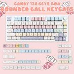 Candy Color PBT Keycaps Set for Mechanical Keyboards