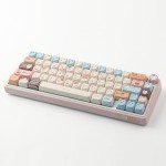 Cute Sea Salt Cat Keycaps for Mechanical Keyboards