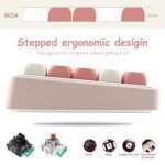 Cute Pink Kawaii Anime Keycaps Set for Mechanical Keyboards