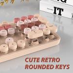 KOOTOP Retro Wireless Keyboard and Mouse Set