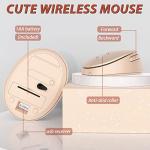 KOOTOP Retro Wireless Keyboard and Mouse Set