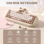 YUNZII C68 Wireless ASMR Mechanical Keyboard