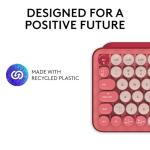 Logitech POP Wireless Mechanical Keyboard - Heartbreaker Rose