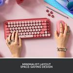 Logitech POP Wireless Mechanical Keyboard - Heartbreaker Rose