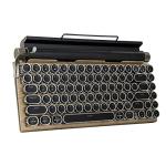Retro Blue Mechanical Keyboard with LED Backlight