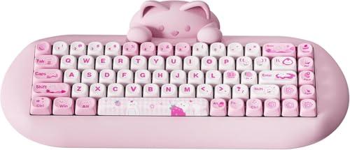 YUNZII C68 Wireless Mechanical Keyboard with Cat Design