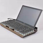Retro Blue Mechanical Keyboard with LED Backlight