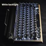 Retro Blue Mechanical Keyboard with LED Backlight